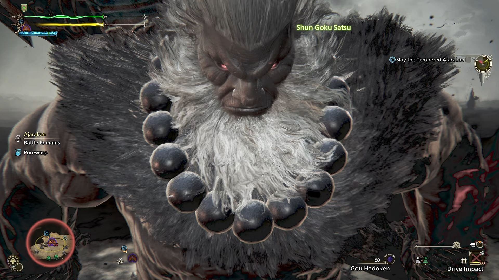 Shun Goku Satsu - Akuma in Monster Hunter Wilds (Image via Sportskeeda Gaming || Capcom)